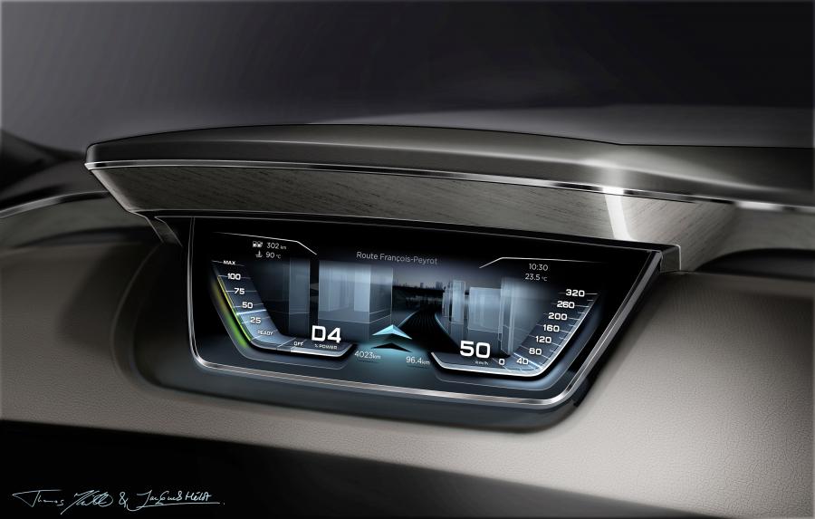 Детали интерьера Audi Prologue Avant Concept 2015 года  (фото 19 из 49)